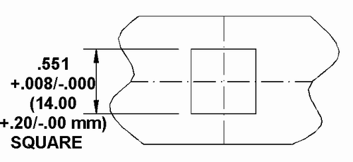 Mini Clip-In Receptacle Support Preparation Drawing